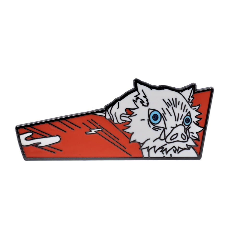 Demon Slayer Enamel Pin Set – Inosuke, Nezuko, Tanjiro & Zenitsu (Hard Enamel)