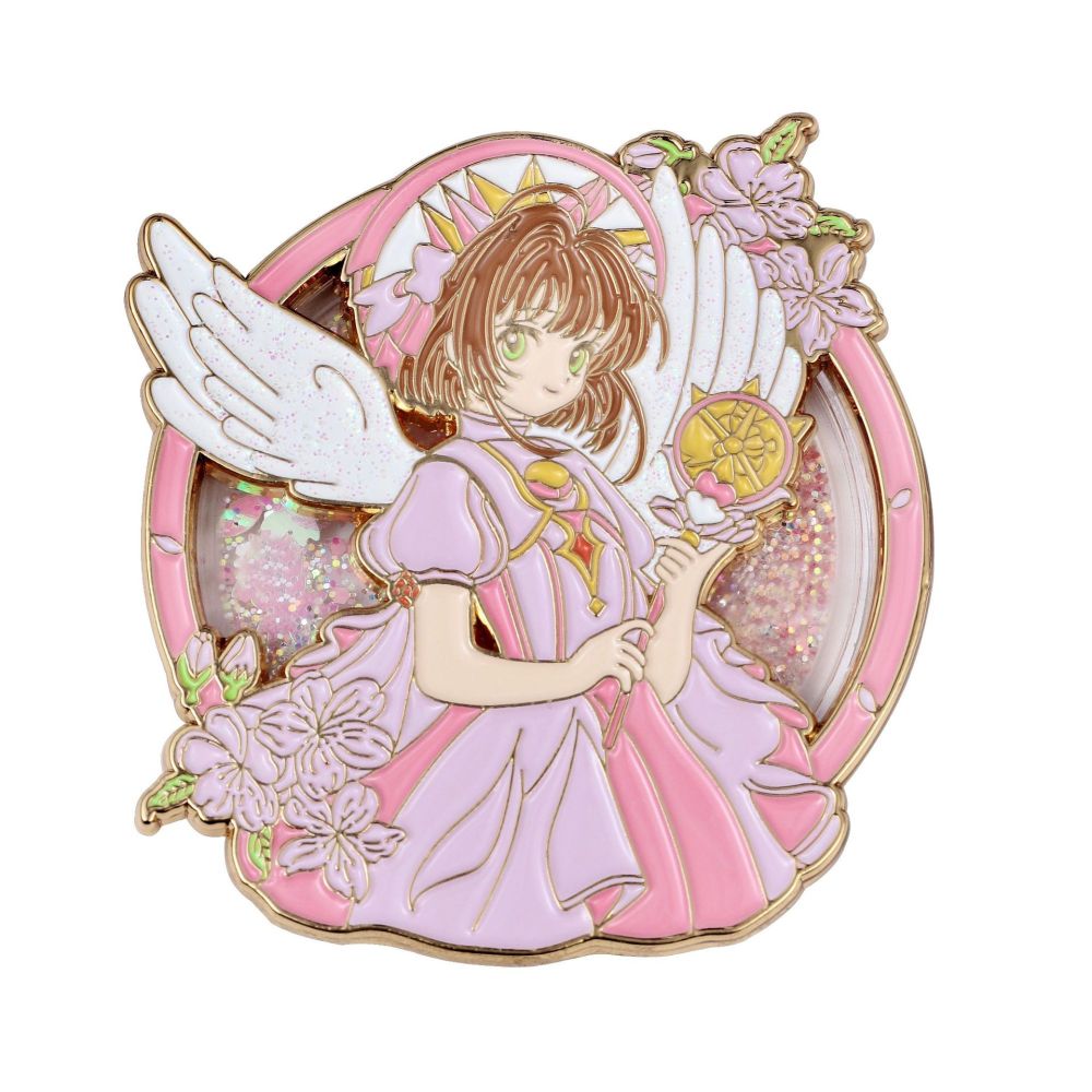 Cardcaptor Sakura Cardcaptor Sakura Badge Quicksand Painted Metal Badge Glitter Brooch Accessories