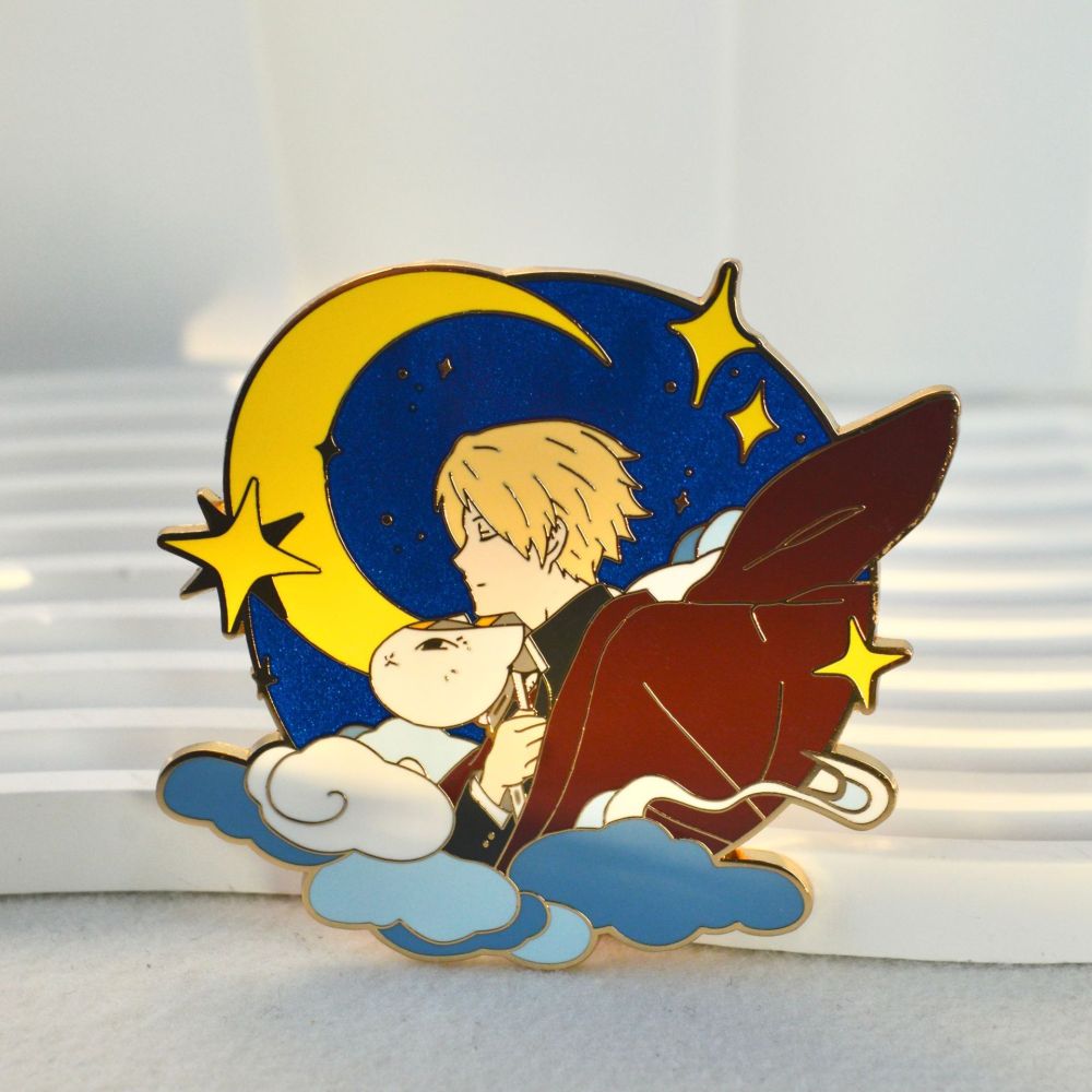 Natsume's Book of Friends metal badge original Natsume Takashi cat teacher enamel brooch anime accessories pin