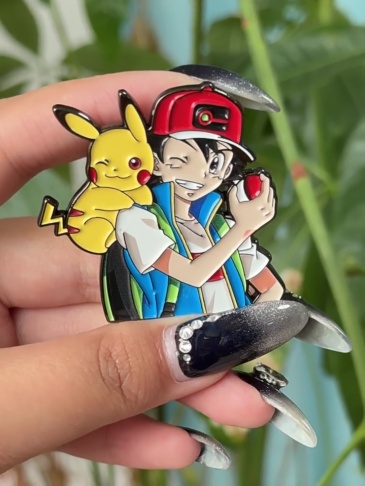 Pokémon Ash's Pikachu Soft Enamel Pin - Pinrealm Collection