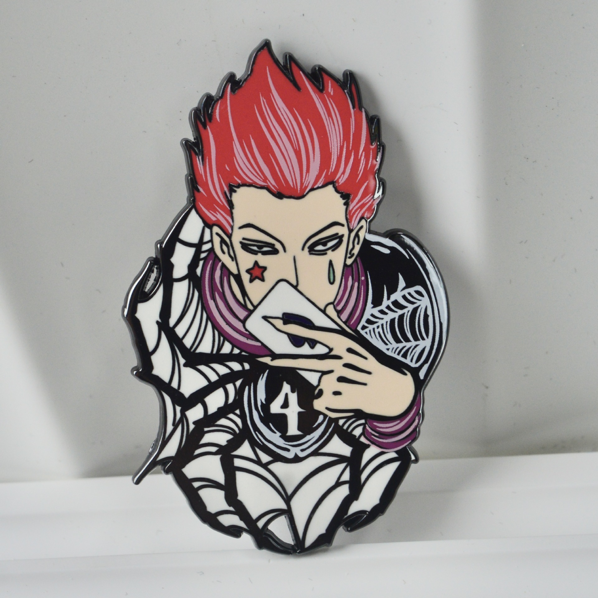 Hunter x Hunter brooch Hisoka metal brooch Chrollo enamel badge Japanese anime metal badge pin