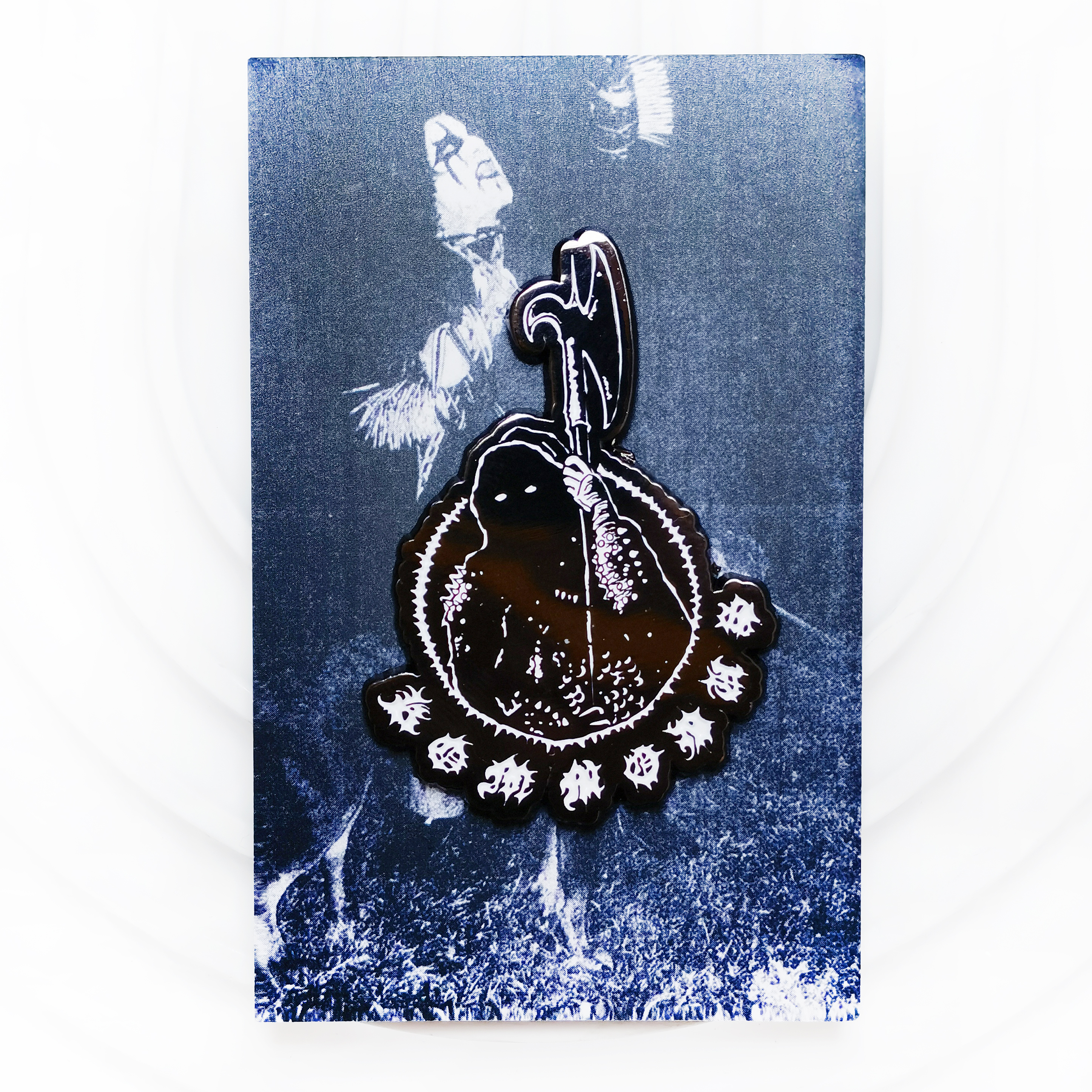 KOMMODUS - EXECUTIONER LOGO - PIN with backing card