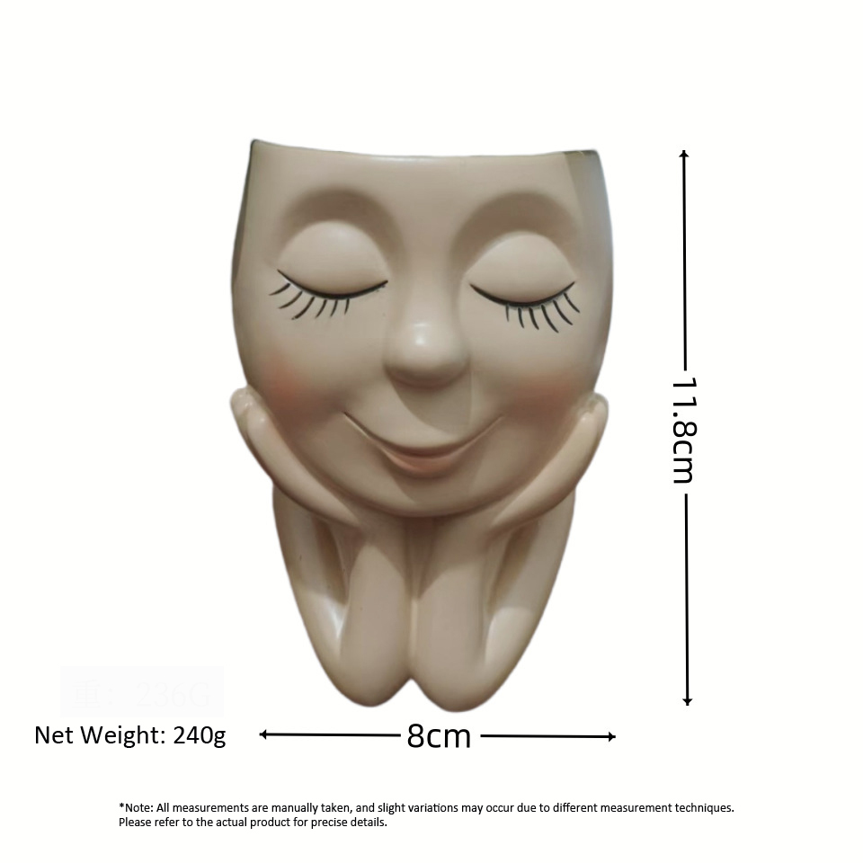 Fantasy Girl Resin Flower Pot - Creative Succulent & Hydroponic Gardening Ornament for Desktop Decor
