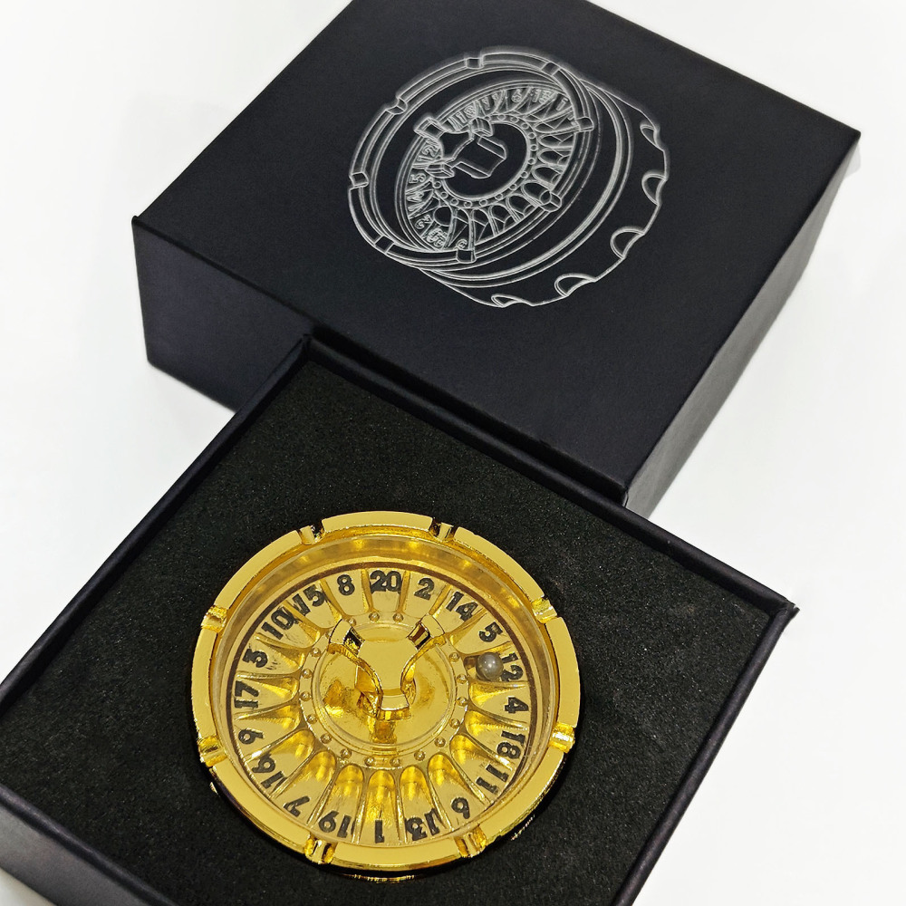 Gold Ball Turntable Metal Dice 