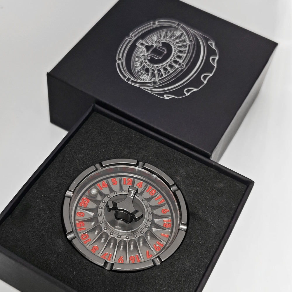 Black Ball Turntable Metal Dice