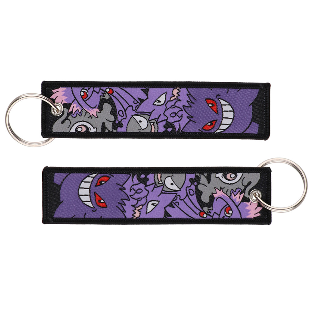 Spot Pokémon Cartoon Anime Woven Label Keychain – Pokémon Fabric Pendan