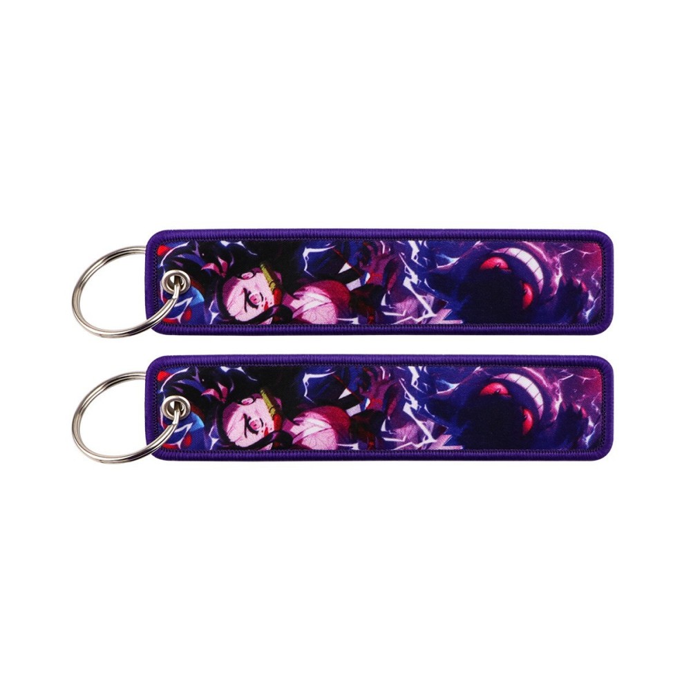 Spot Pokémon Cartoon Anime Woven Label Keychain – Pokémon Fabric Pendan