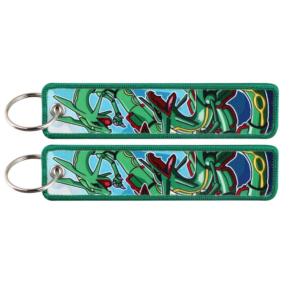 Spot Pokémon Cartoon Anime Woven Label Keychain – Pokémon Fabric Pendan