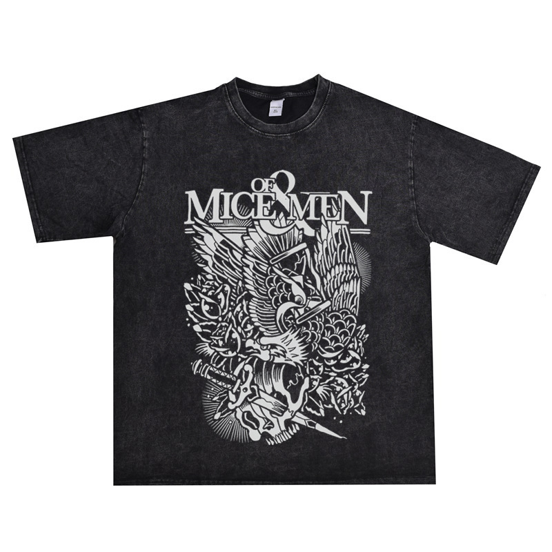 European and American rock Of Mice and Men band printed T-shirt short sleeve loose men and women