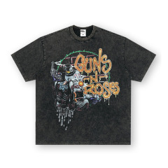 QUN ROSE Guns N' Roses (260G washed and distressed version)