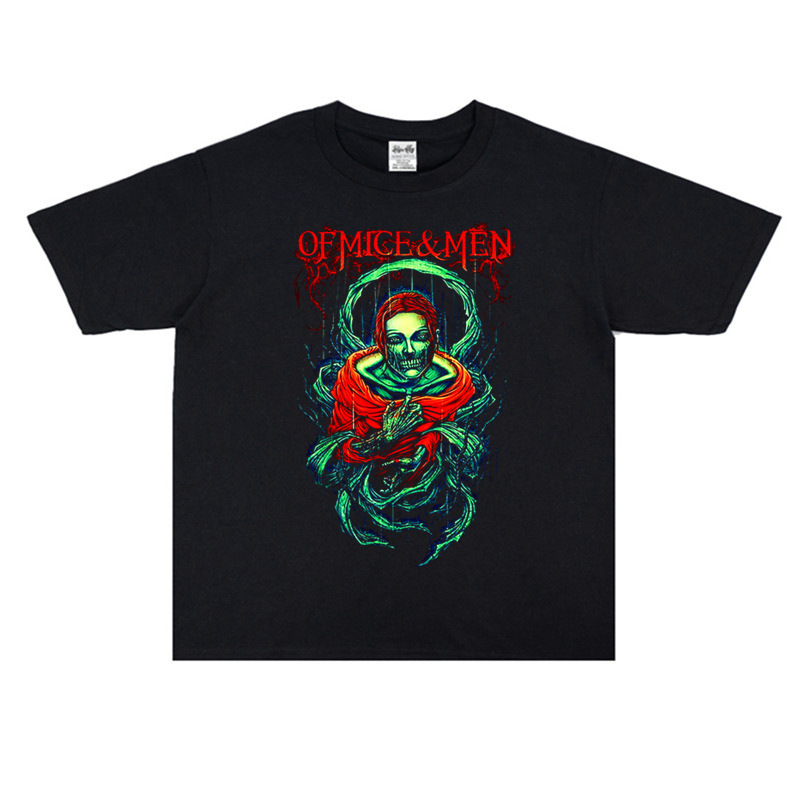 European and American rock Of Mice and Men band printed T-shirt short sleeve loose men and women