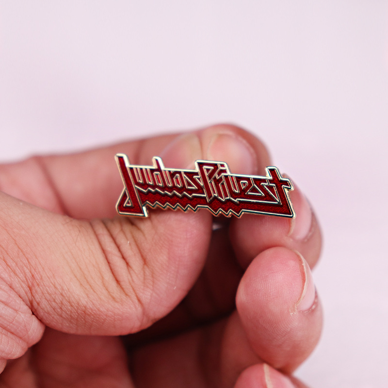 Heavy Metal Band Logo Pins Collection