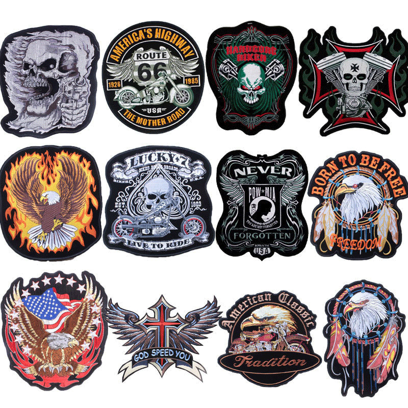 Large-Size Punk Embroidered Patch – Punk Rock & Metalhead Clothing Accessory