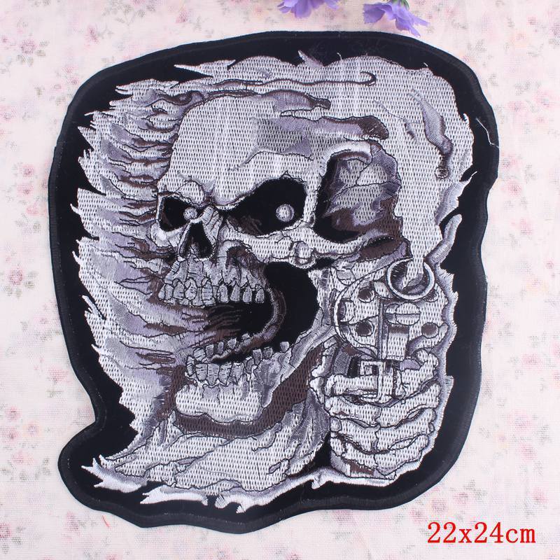 gothic embroidered patc