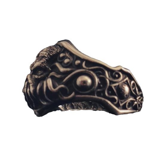 New Cthulhu Ring Men's Trendy Plated Dream Ring Adjustable Ring Dark Magic Mythology Jewelry