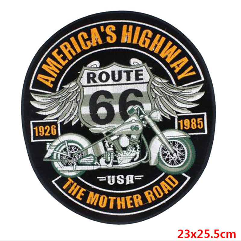 New foreign trade embroidery punk back label cloth patch clothing accessories motorcycle label patch spot wholesale