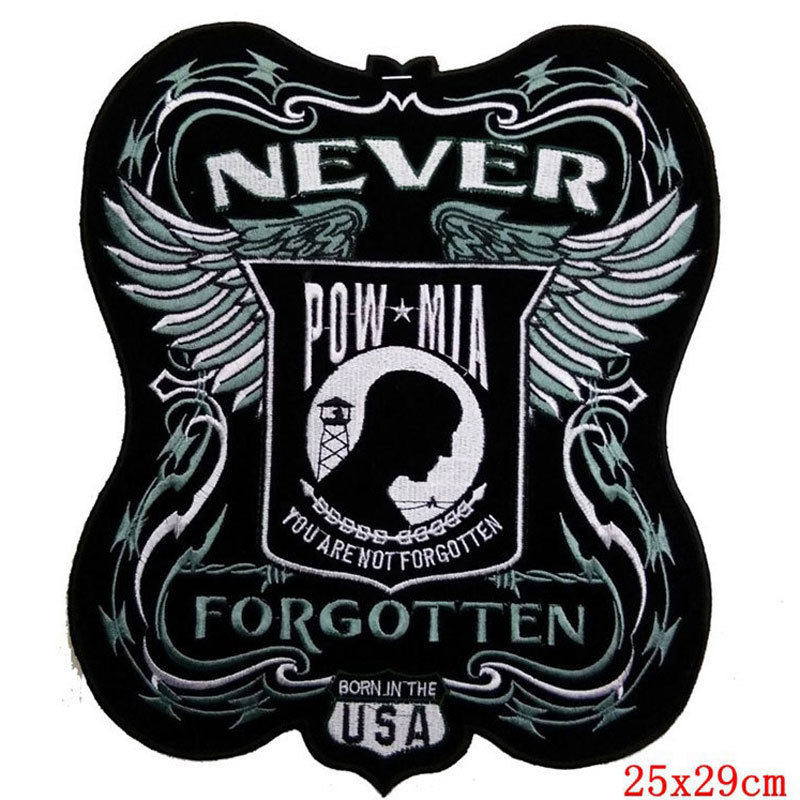 Spot cross-border supply of hot-selling large-size punk clothing accessories embroidery patch foreign trade wholesale