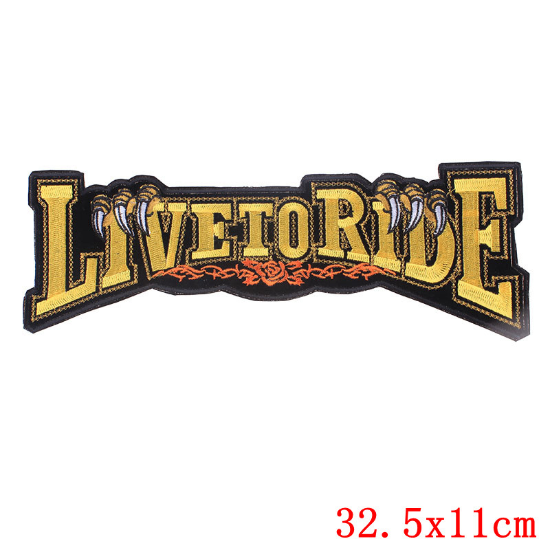Large-Size Punk Embroidered Patch – Punk Rock & Metalhead Clothing Accessory