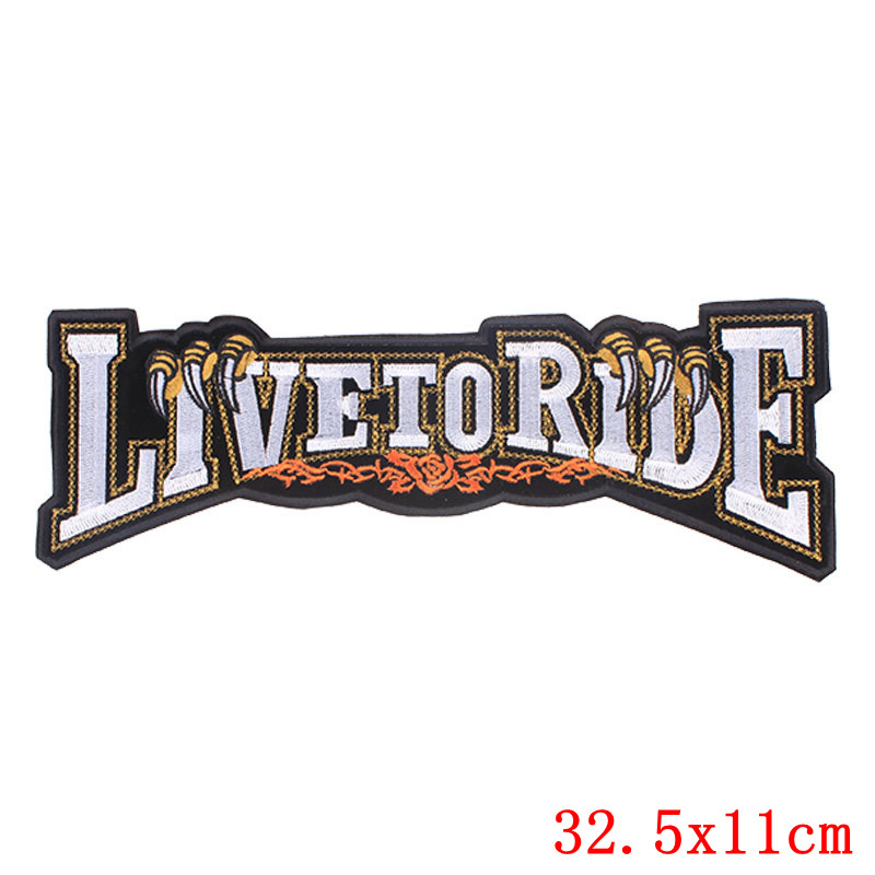 Large-Size Punk Embroidered Patch – Punk Rock & Metalhead Clothing Accessory