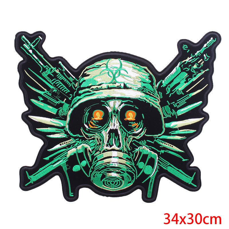 AliExpress specializes in punk large cloth patches computer embroidery clothing auxiliary DIY decorative cloth patches one piece wholesale