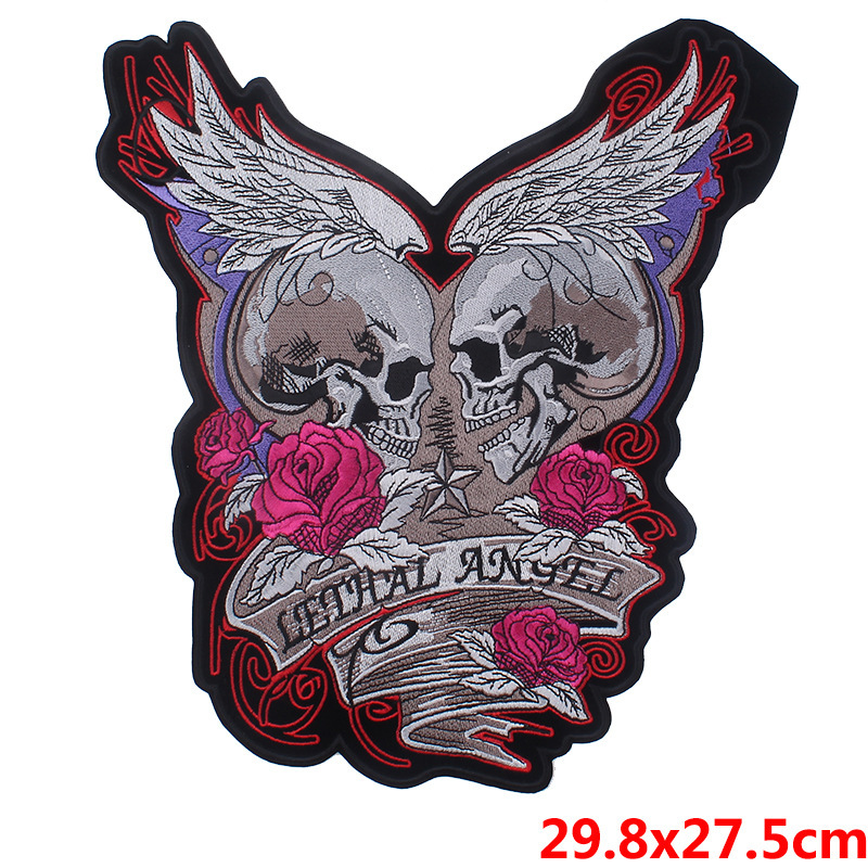 AliExpress specializes in punk large cloth patches computer embroidery clothing auxiliary DIY decorative cloth patches one piece wholesale