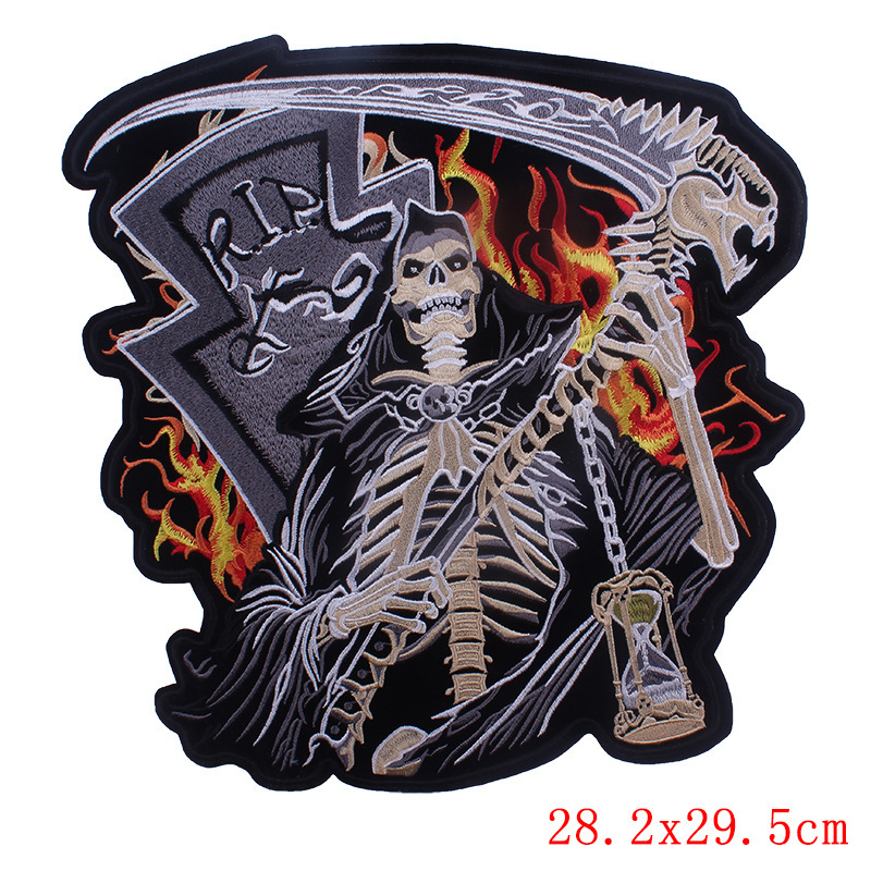 AliExpress specializes in punk large cloth patches computer embroidery clothing auxiliary DIY decorative cloth patches one piece wholesale