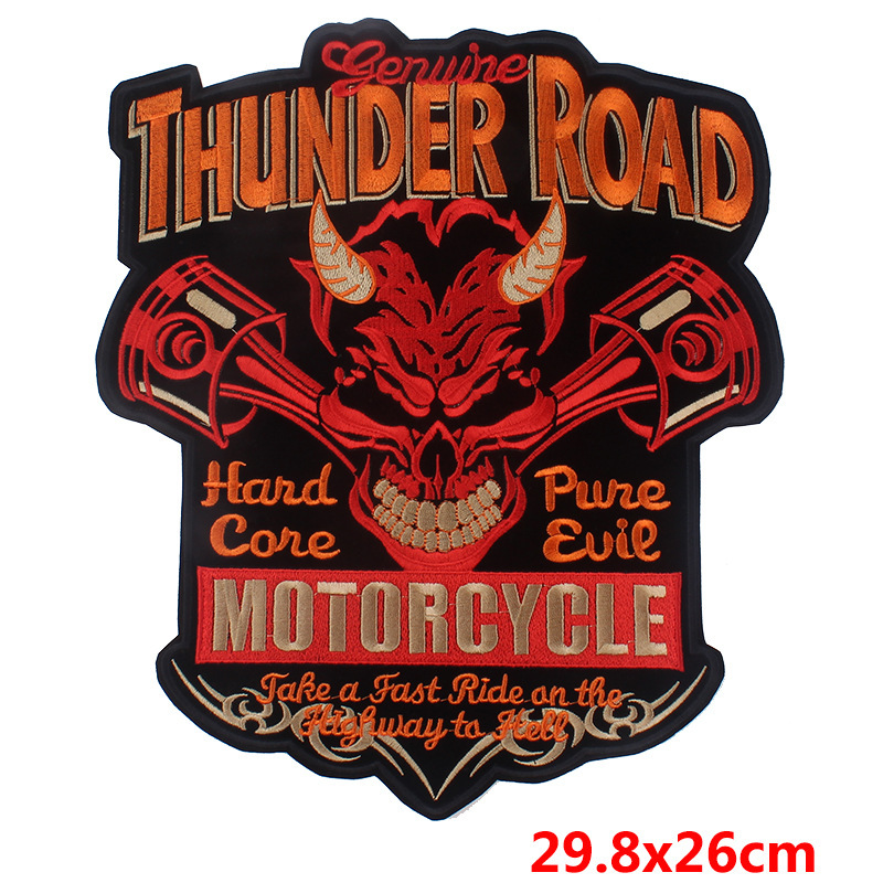 AliExpress specializes in punk large cloth patches computer embroidery clothing auxiliary DIY decorative cloth patches one piece wholesale