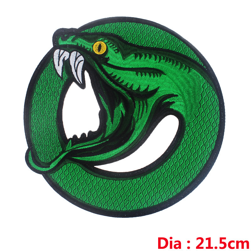 New foreign trade embroidery punk back label cloth patch clothing accessories motorcycle label patch spot wholesale