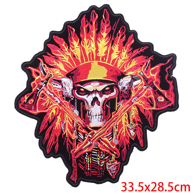 AliExpress specializes in punk large cloth patches computer embroidery clothing auxiliary DIY decorative cloth patches one piece wholesale