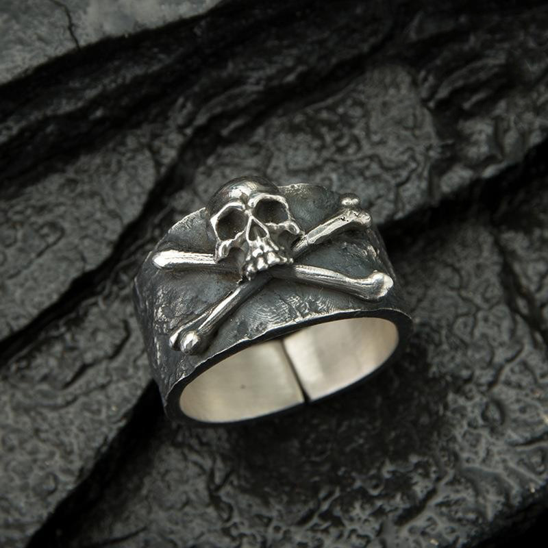 Adjustable Punk Skull Ring – Retro Motorcycle & Hip-Hop Style