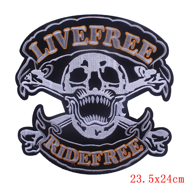 AliExpress specializes in punk large cloth patches computer embroidery clothing auxiliary DIY decorative cloth patches one piece wholesale