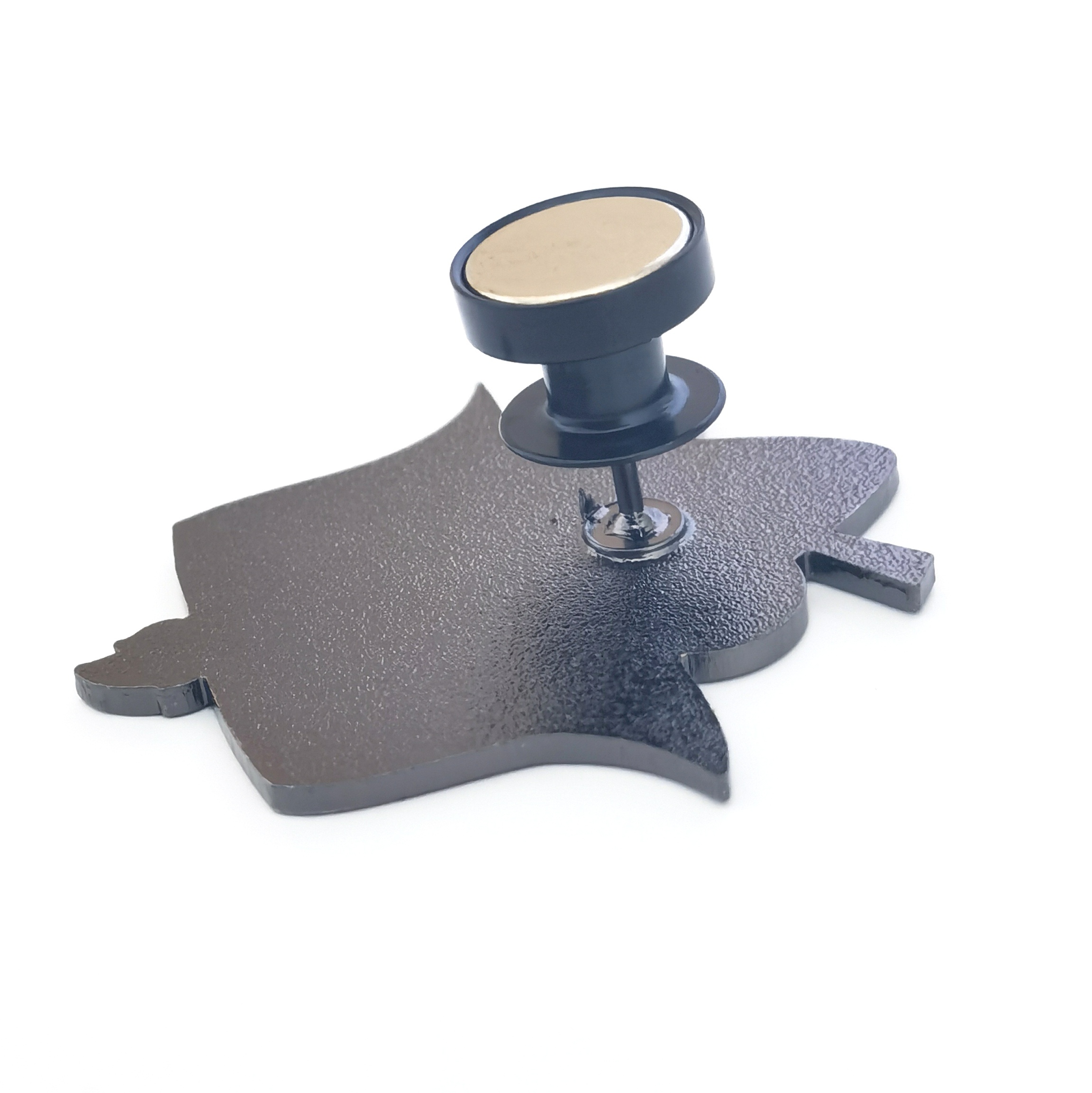 Pin-to-Magnet Adapter – Luxury Metal Clutch with Strong Magnet