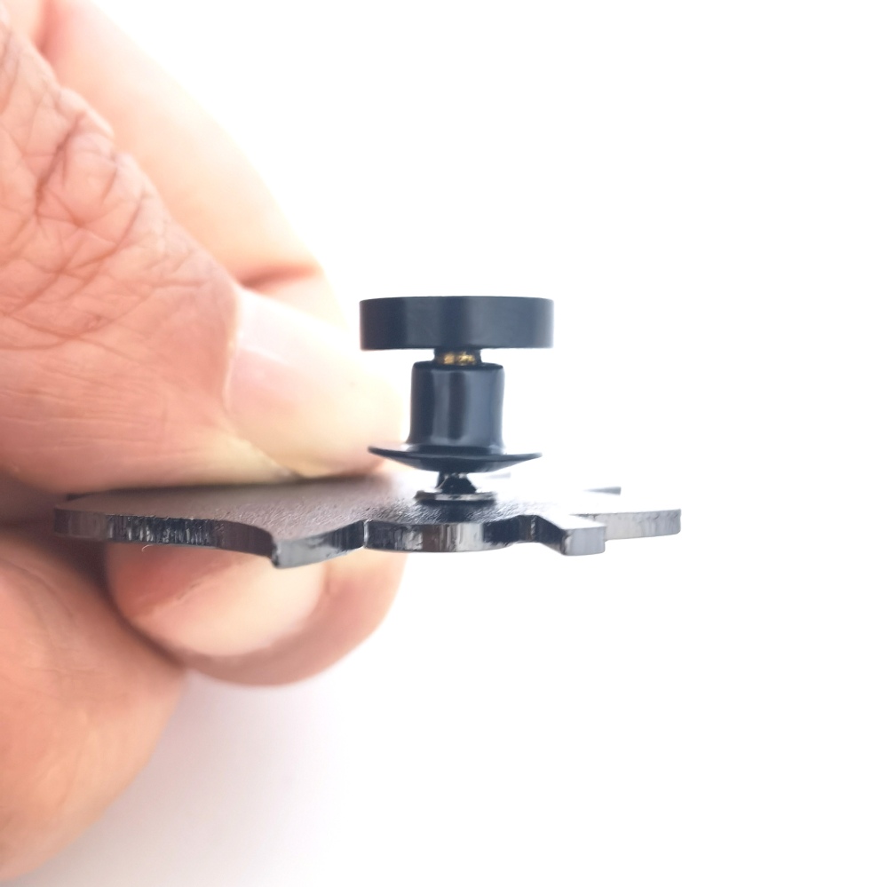 Pin-to-Magnet Adapter – Luxury Metal Clutch with Strong Magnet