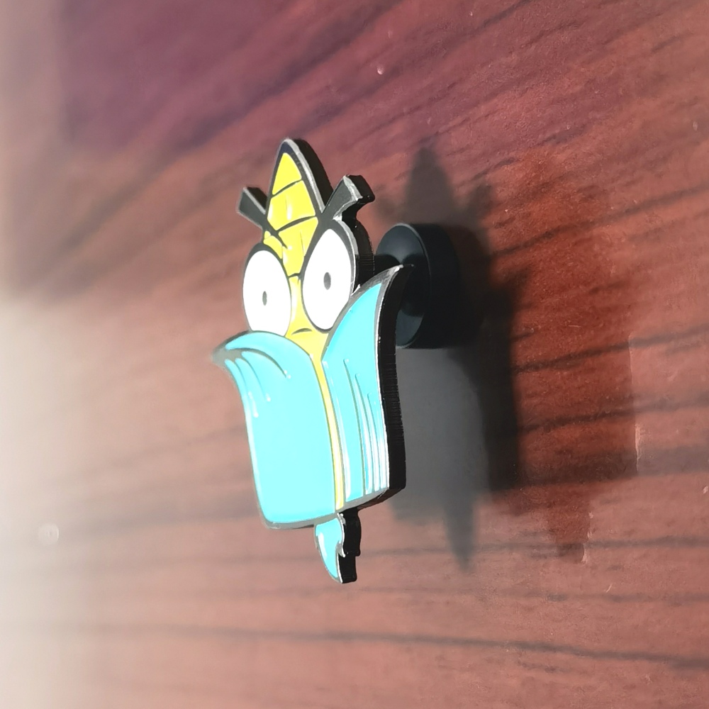 Pin-to-Magnet Adapter – Luxury Metal Clutch with Strong Magnet