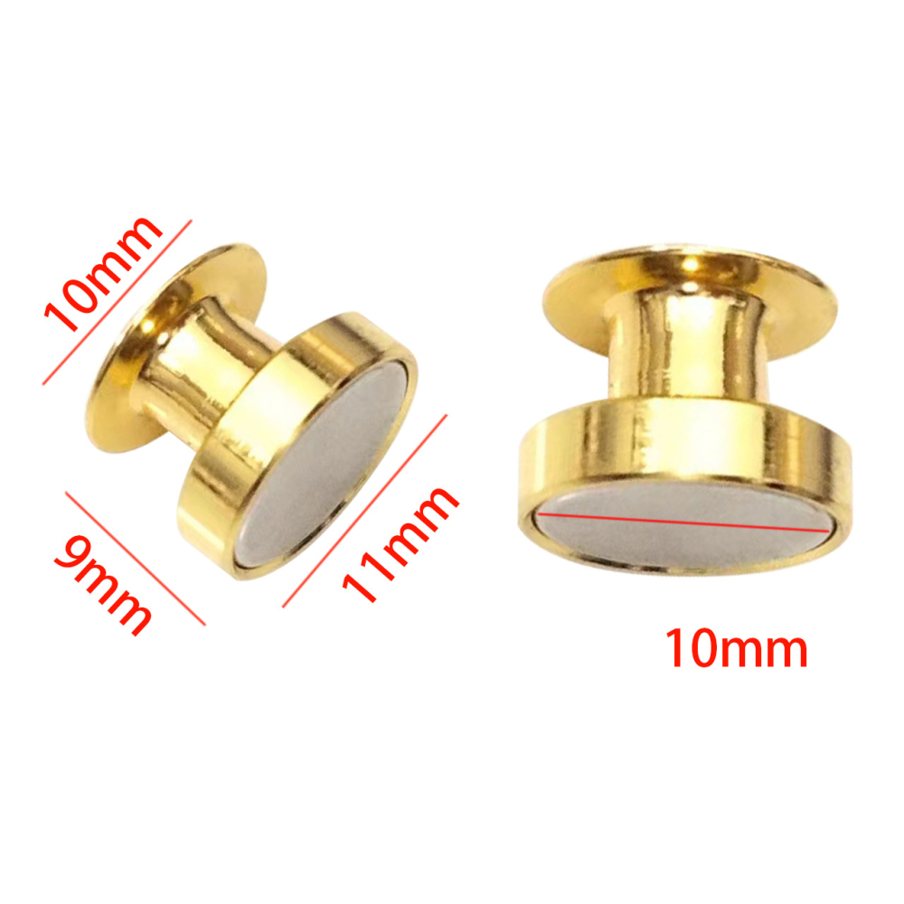 Pin-to-Magnet Adapter – Luxury Metal Clutch with Strong Magnet