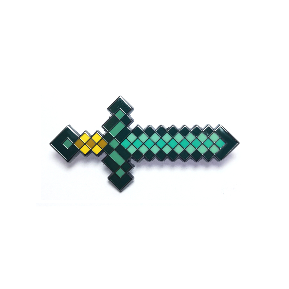Diamond Sword & Totem of Undying Pins – Minecraft-Inspired Enamel Pin Set