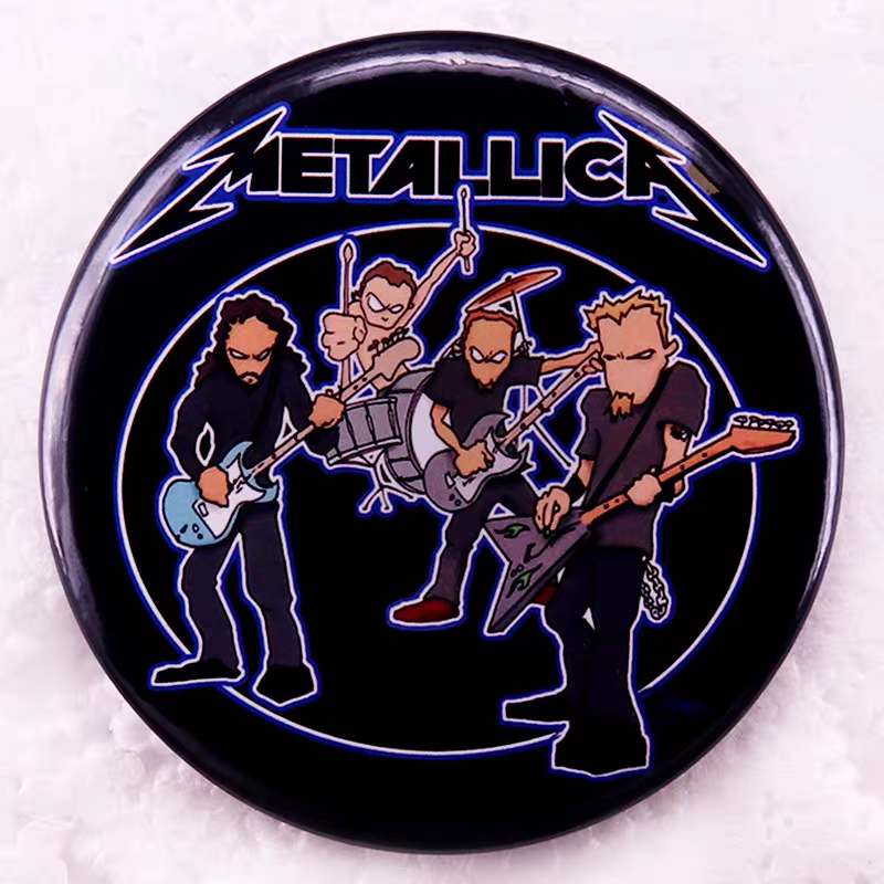 Rock Band Button Pin Collection