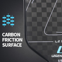LEGENDTEK Pickleball Paddles , Carbon Friction Surface Pickleball Paddles, Pickleball Paddle USAPA APPROVED for All Levels