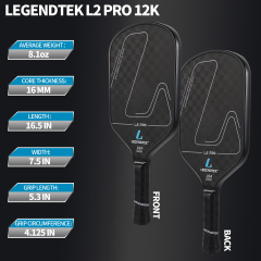 LEGENDTEK Pickleball Paddles , Carbon Friction Surface Pickleball Paddles, Pickleball Paddle USAPA APPROVED for All Levels