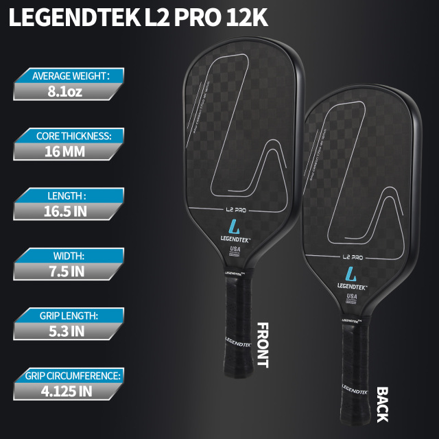 LEGENDTEK Pickleball Paddles , Carbon Friction Surface Pickleball Paddles, Pickleball Paddle USAPA APPROVED for All Levels