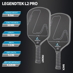LEGENDTEK Pickleball Paddles , Carbon Friction Surface Pickleball Paddles, Pickleball Paddle USAPA APPROVED for All Levels