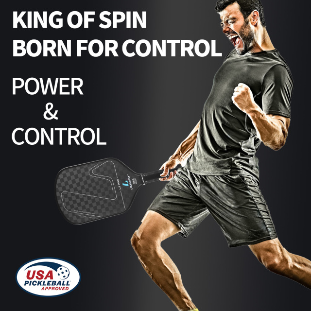 LEGENDTEK Pickleball Paddles , Carbon Friction Surface Pickleball Paddles, Pickleball Paddle USAPA APPROVED for All Levels