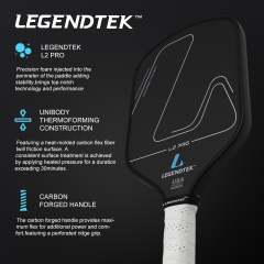 LEGENDTEK Pickleball Paddles , Carbon Friction Surface Pickleball Paddles, Pickleball Paddle USAPA APPROVED for All Levels