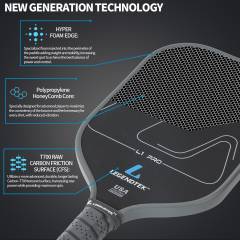 LEGENDTEK Pickleball Paddles , Carbon Friction Surface Pickleball Paddles, Pickleball Paddle USAPA APPROVED for All Levels