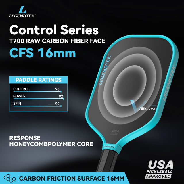 LEGENDTEK Pickleball Paddles , Carbon Friction Surface Pickleball Paddles, Pickleball Paddle USAPA APPROVED for All Levels