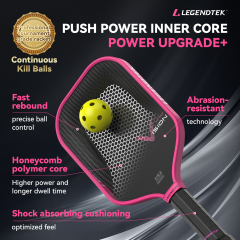 LEGENDTEK Pickleball Paddles , Carbon Friction Surface Pickleball Paddles, Pickleball Paddle USAPA APPROVED for All Levels