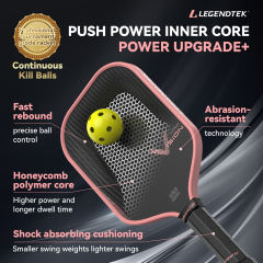 LEGENDTEK Pickleball Paddles , Carbon Friction Surface Pickleball Paddles, Pickleball Paddle USAPA APPROVED for All Levels