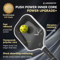 LEGENDTEK Pickleball Paddles , Carbon Friction Surface Pickleball Paddles, Pickleball Paddle USAPA APPROVED for All Levels