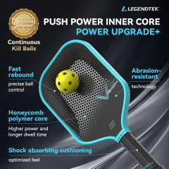 LEGENDTEK Pickleball Paddles , Carbon Friction Surface Pickleball Paddles, Pickleball Paddle USAPA APPROVED for All Levels