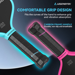 LEGENDTEK Pickleball Paddles , Carbon Friction Surface Pickleball Paddles, Pickleball Paddle USAPA APPROVED for All Levels